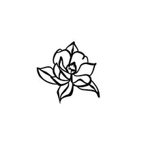 Load image into Gallery viewer, Mini Magnolia Flower Decals Custom Wedding Craft Project Stickers Set of 12