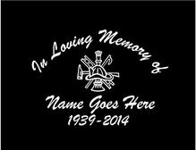Load image into Gallery viewer, In Loving Memory Memorial Decal Custom car truck window sticker
