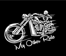 Load image into Gallery viewer, Motorcycle Skeleton Car truck Decal