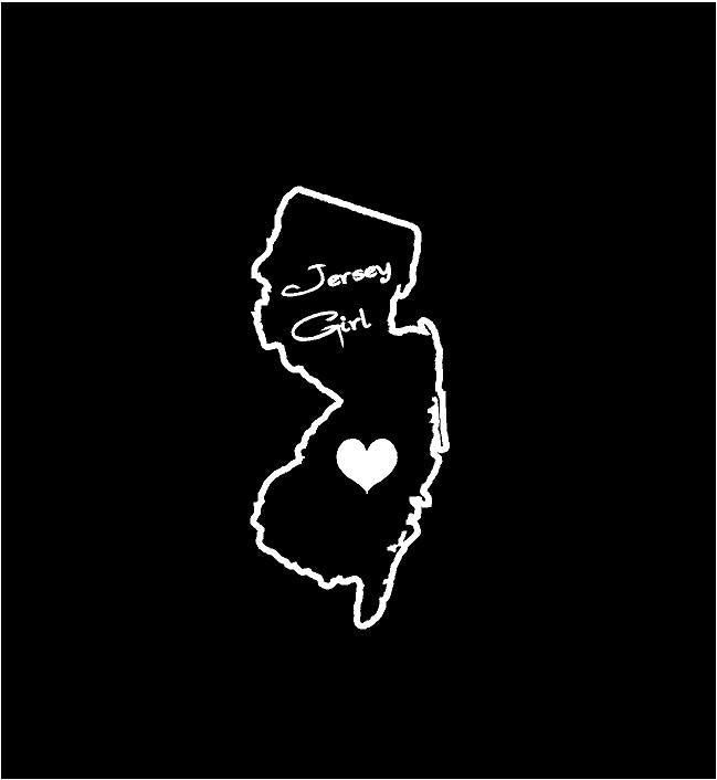 Jersey Girl State Pride Decal Custom Vinyl Car Truck Window Laptop
