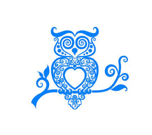 Load image into Gallery viewer, Intricate Owl Decal Custom Vinyl car truck window sticker