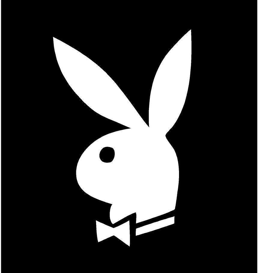 PLAYBOY bunny, PLAYBOY logo - rabbit icon, PLAYBOY magazine vinyl decal  sticker