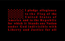 Load image into Gallery viewer, Pledge of allegiance flag vinyl decal