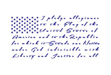 Load image into Gallery viewer, Pledge of Allegiance Flag car truck decal