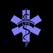 Load image into Gallery viewer, RN or LPN Nurse Decal Custom Vinyl Car Truck Window Laptop Sticker