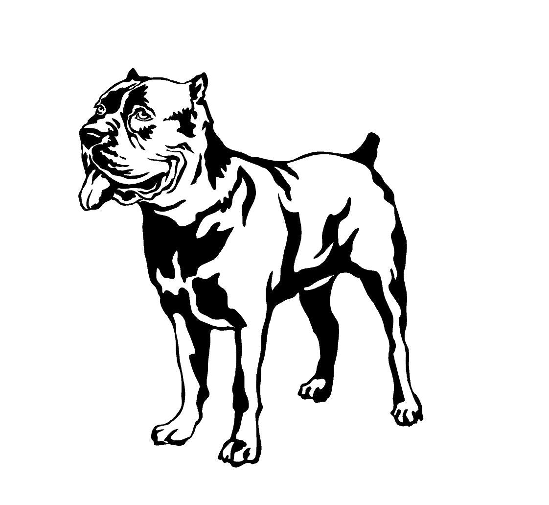 dog rottweiler sticker car computer wall decoration sticker | Check Out Today's Deals Now