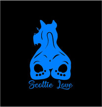 Load image into Gallery viewer, Scottie Love Decal Custom Vinyl Car Truck Window Laptop Scottish Terrier Sticker