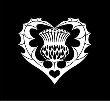 Load image into Gallery viewer, Scottish Heart Thistle Decal Custom Vinyl Car Truck Window Laptop Sticker