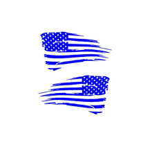 Load image into Gallery viewer, distressed usa flag decals american car truck window stickers