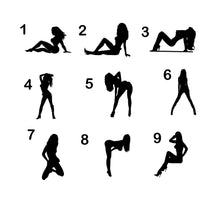 Load image into Gallery viewer, Sexy Girl Decals Custom Vinyl car truck window silhouette stickers