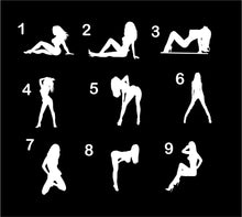 Load image into Gallery viewer, Sexy Girl Silhouette decal car truck window sticker