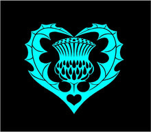 Load image into Gallery viewer, Scottish Heart Thistle Decal Custom Vinyl Car Truck Window Laptop Sticker