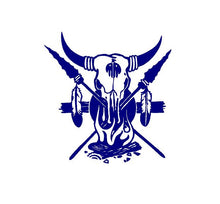 Load image into Gallery viewer, tribal steer skull decal