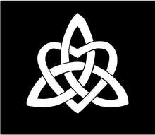 Load image into Gallery viewer, trinity heart celtic knot decal car truck window sticker