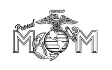 Load image into Gallery viewer, usmc ega proud mom sticker