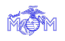 Load image into Gallery viewer, proud marine mom decal