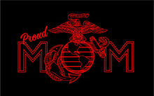 Load image into Gallery viewer, usmc proud mom car sticker