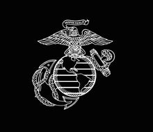 Load image into Gallery viewer, usmc ega die cut decal car truck window military sticker