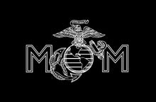 Load image into Gallery viewer, usmc mom decal car truck window marine sticker