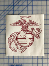 Load image into Gallery viewer, usmc ega decal car truck window military marine sticker