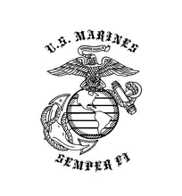 Load image into Gallery viewer, US Marines EGA Semper Fi Custom Vinyl Decal sticker