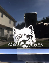 Load image into Gallery viewer, westie car decal