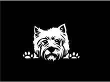 Load image into Gallery viewer, westie decal west highland white terrier car truck window sticker