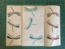 Load image into Gallery viewer, Dragonfly Decals custom Vinyl car window craft project laptop stickers Set of 3
