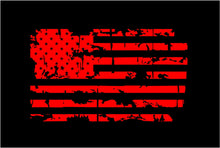 Load image into Gallery viewer, Distressed Tattered large USA American Flag Decal custom Vinyl car truck window sunroof Sticker