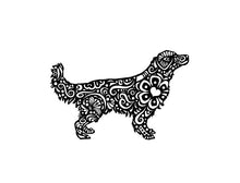 Load image into Gallery viewer, golden retriever dog car decal