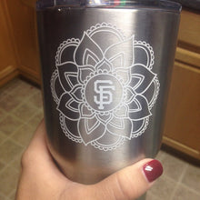 Load image into Gallery viewer, mandala initial decal tervis yeti cup car truck window sticker