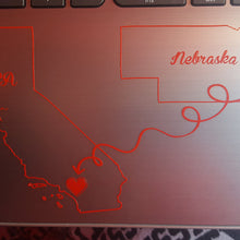 Load image into Gallery viewer, Home away from Home State Decals Custom Vinyl car truck window laptop sticker