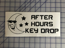 Load image into Gallery viewer, after hours key drop decal outlined