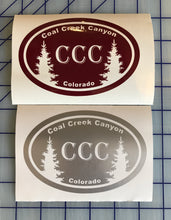 Load image into Gallery viewer, Oval State Town Pride Decals Custom Vinyl car truck window home town Stickers