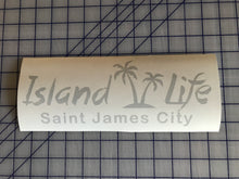 Load image into Gallery viewer, Island Life Decal Customizable Car Truck window vinyl bumper Sticker