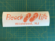 Load image into Gallery viewer, Beach Life Customizable Decal Beach Lover car window vinyl sticker