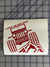 Load image into Gallery viewer, livin on the edge jerp decal