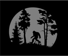 Load image into Gallery viewer, Sasquatch Decals Wildlife Scene Custom Vinyl Car Truck Window Big Foot sticker