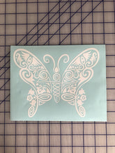 Load image into Gallery viewer, Intricate Butterfly Decal Custom Vinyl car truck window sticker