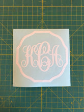 Load image into Gallery viewer, Monogram decal Custom Vinyl Monogram car truck window sticker