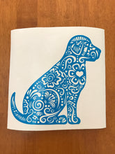 Load image into Gallery viewer, Henna Labrador Retriever Decal Lab Dog Fancy custom Vinyl car truck window laptop sticker