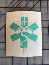 Load image into Gallery viewer, RN or LPN Nurse Decal Custom Vinyl Car Truck Window Laptop Sticker