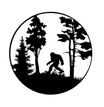 Load image into Gallery viewer, Sasquatch Decals Wildlife Scene Custom Vinyl Car Truck Window Big Foot sticker