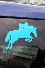 Load image into Gallery viewer, Jumper Horse car Decal Custom Vinyl car truck window Hunter Horse sticker