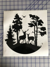 Load image into Gallery viewer, Deer Scene Hunting Wildlife Custom Vinyl Car Truck Window Decal sticker