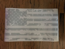 Load image into Gallery viewer, Distressed Tattered large USA American Flag Decal custom Vinyl car truck window sunroof Sticker