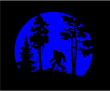 Load image into Gallery viewer, Sasquatch Decals Wildlife Scene Custom Vinyl Car Truck Window Big Foot sticker