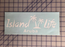 Load image into Gallery viewer, Island Life Decal Customizable Car Truck window vinyl bumper Sticker