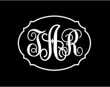 Load image into Gallery viewer, Monogram car decal