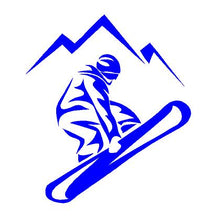 Load image into Gallery viewer, Snowboarder Decal Custom Vinyl Car Truck Window Laptop Snowboard Sticker